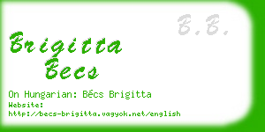brigitta becs business card